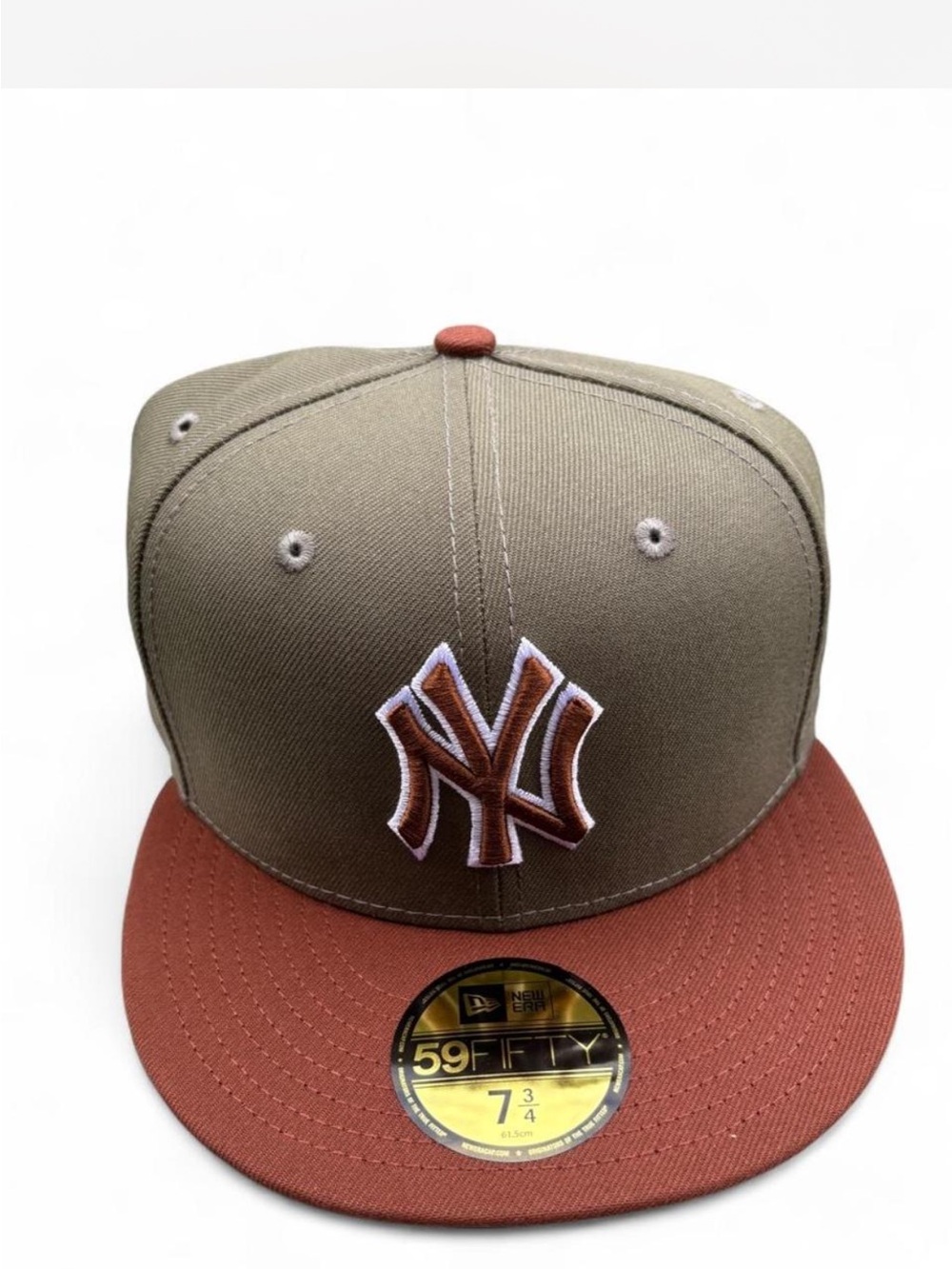 New Era Olive and Rust New York Yankees Fitted Cap